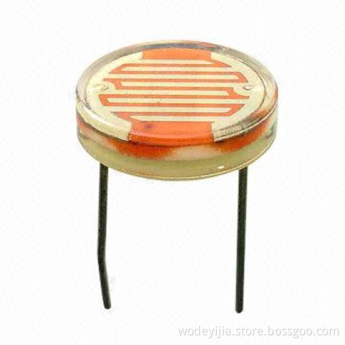 20mm CDS Photoresistor, Waterproof with Plastic Cover, Used for Street Light